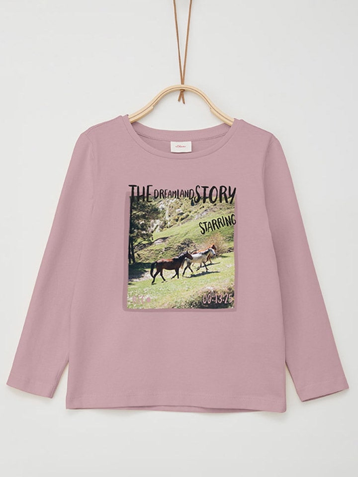 s.Oliver Longsleeve in Rosa günstig kaufen