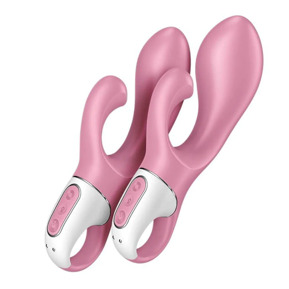 Satisfyer luftpumpemassager Bunny lys rød