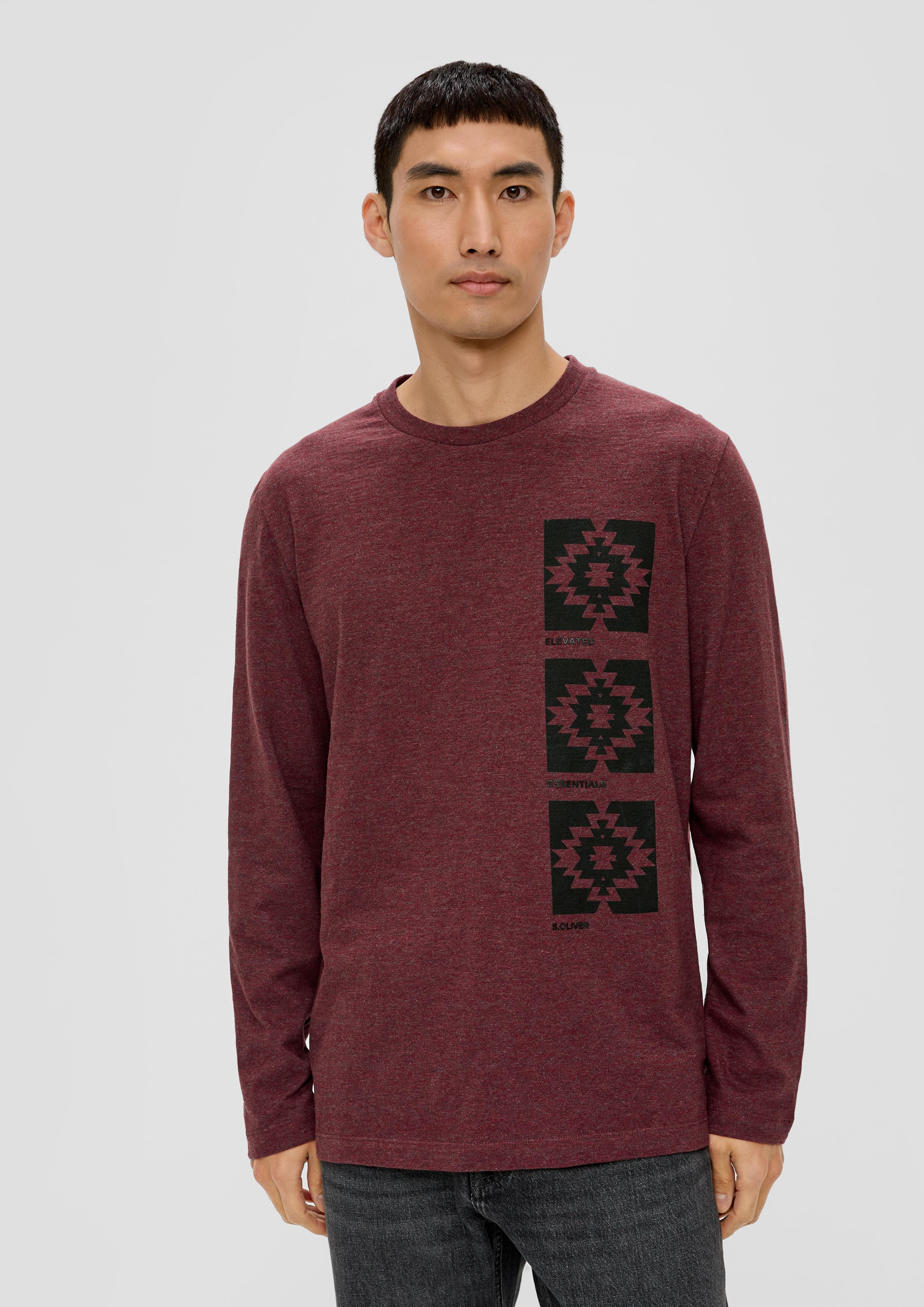 Langarmshirt mit Frontprint  2138673-39D1