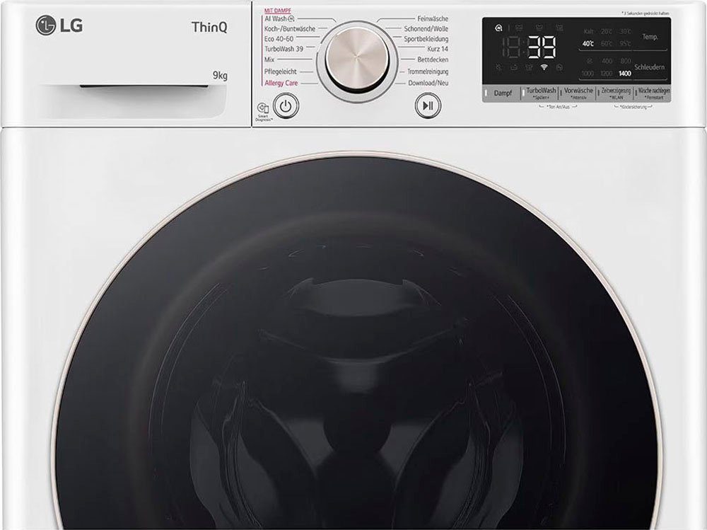 LG Waschmaschine F4WR709G, 9 kg, 1400 U/min