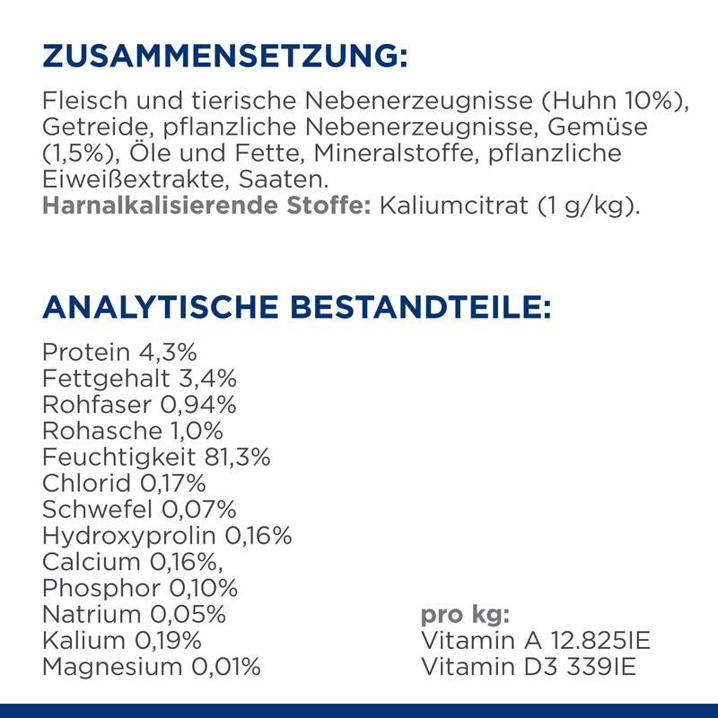 Hill's Hundenassfutter Hill's Prescription Diet c/d Multicare mit Huhn 24x156g