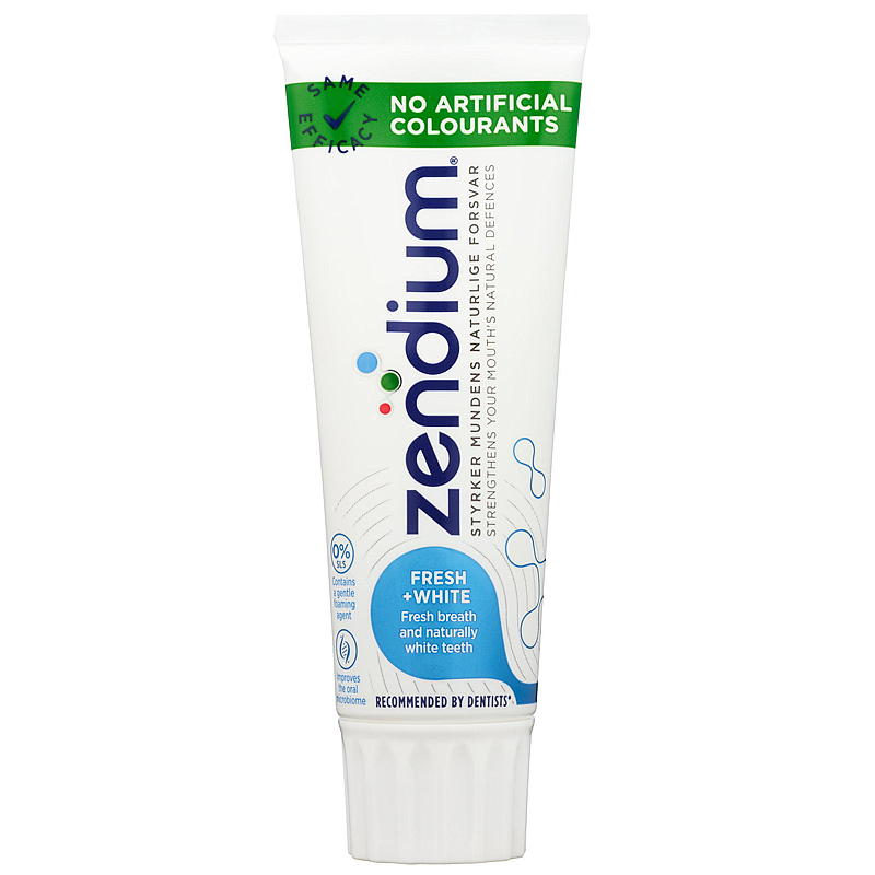 Zendium Tannkrem 75 ml Fresh   white Zendium