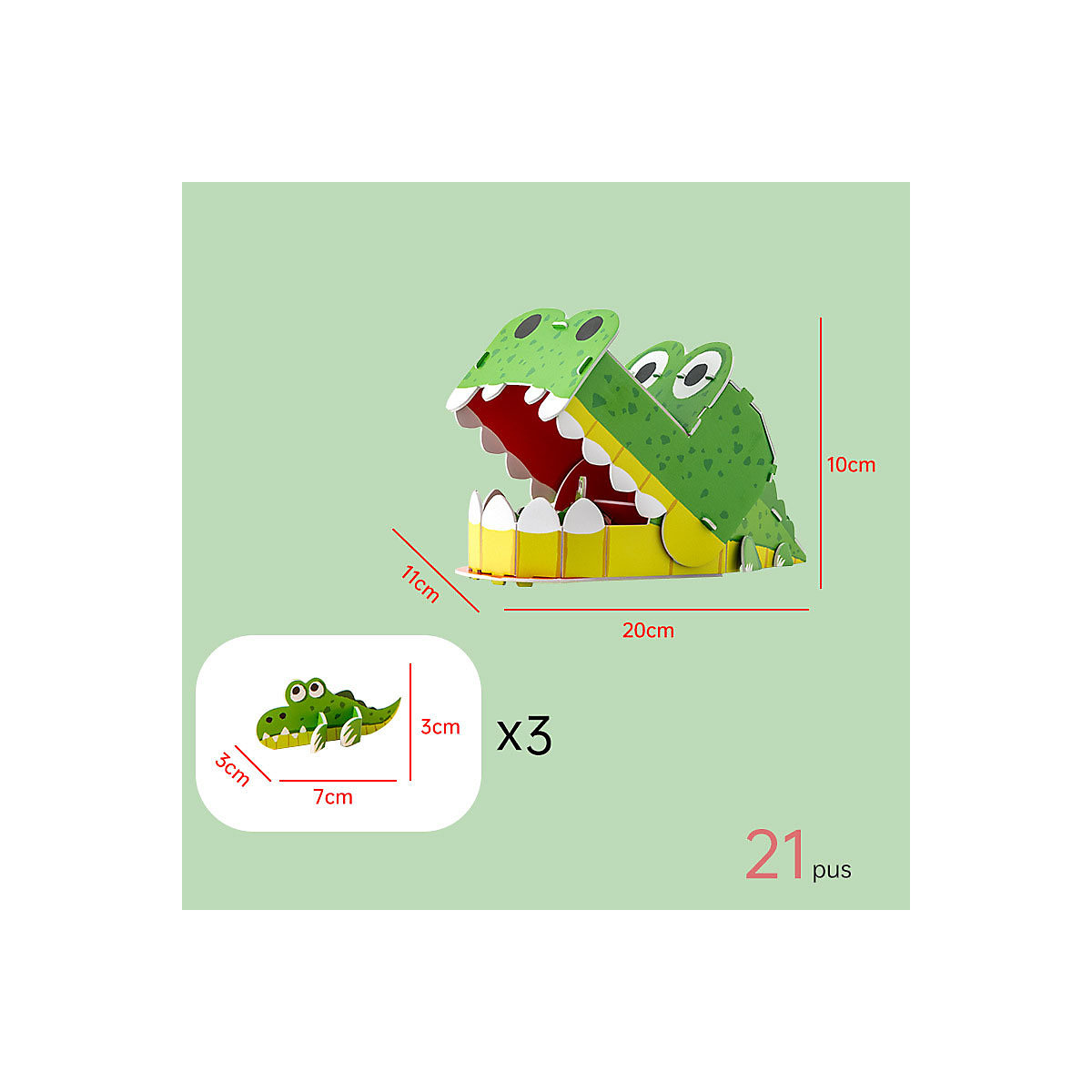 Handgefertigt Tiere Puzzle Modell Spielzeug 3D Puzzle Tiere Kinder Handgefertigt