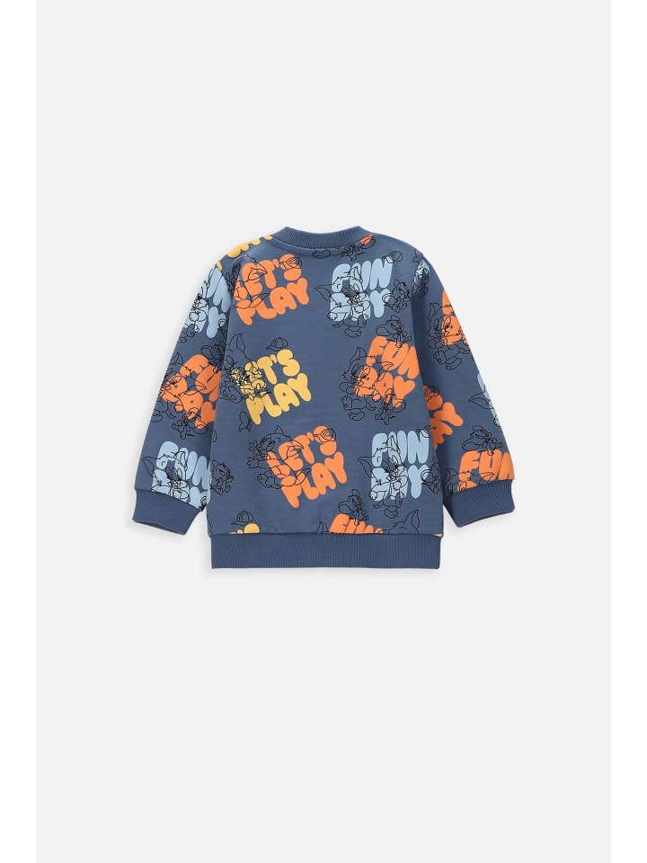 Coccodrillo Sweatshirt mit Reißverschluss in blau günstig kaufen