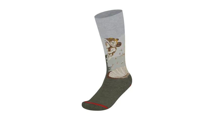 MuseARTa Unisex Socken Sandro Botticelli - Birth of Venus grau
