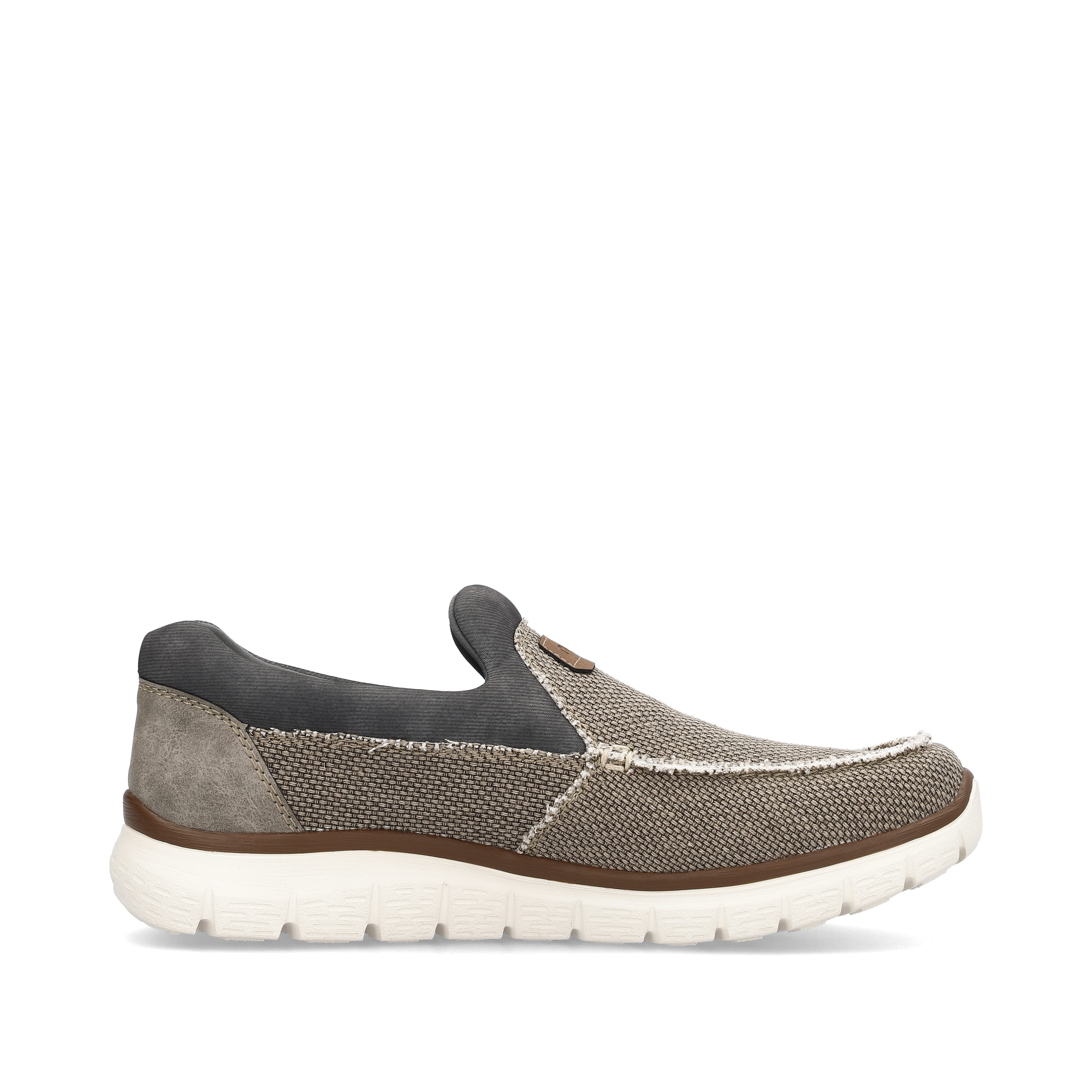 Rieker Herren Slipper beige-grau