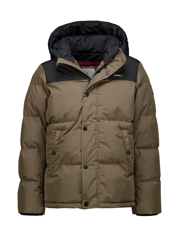 Garcia Steppjacke in Khaki/ Schwarz günstig kaufen