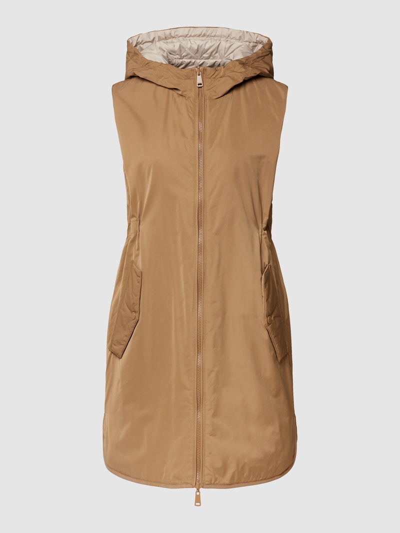 Steppweste mit Wendefunktion Modell 'VINO' in camel