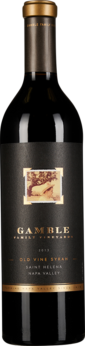 Gamble Family Vineyards Syrah Old Vine Saint Helena Napa Valley 2013