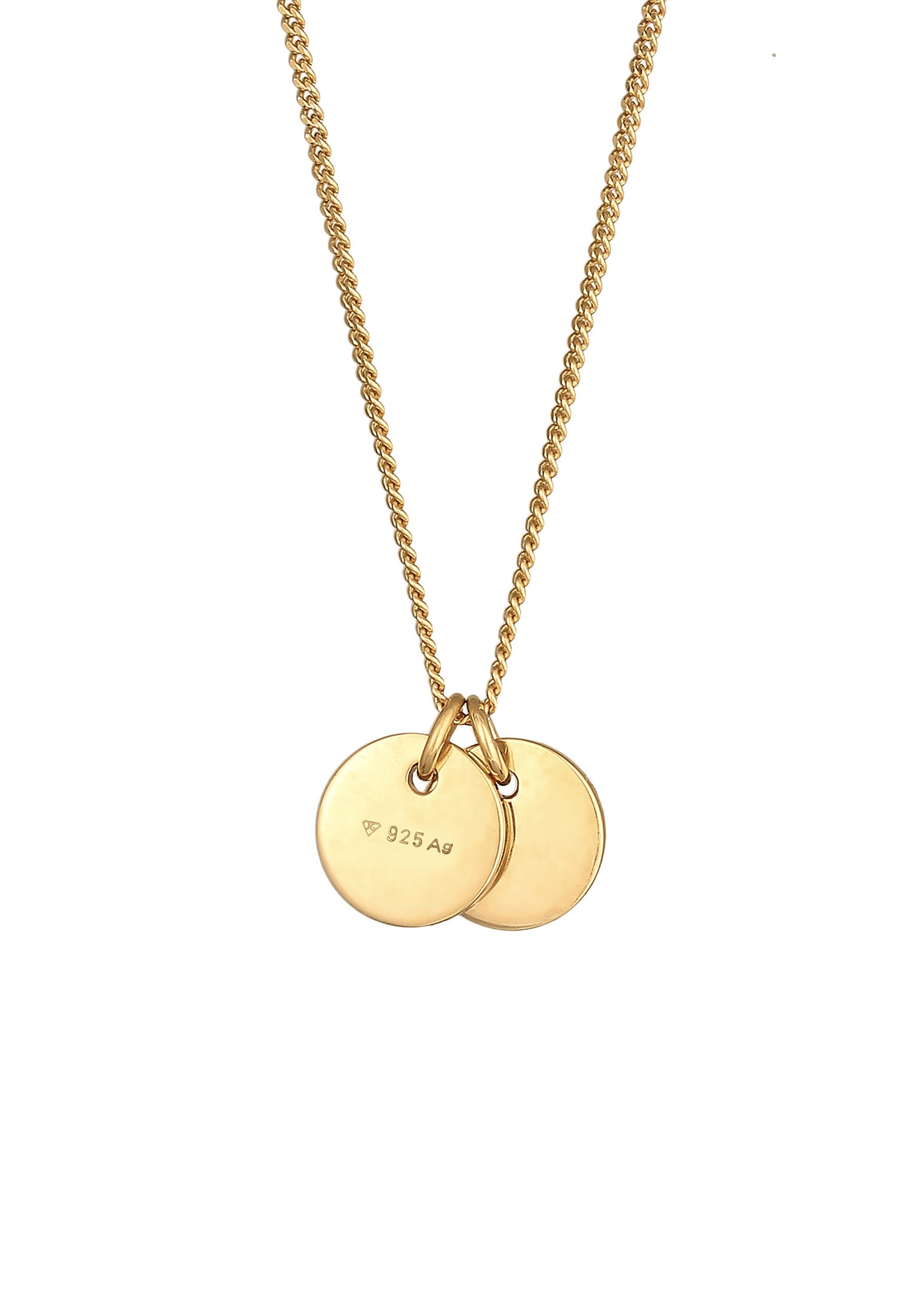 Ciondolo da donna Elli con motivo geometrico e base di tendenza in argento sterling 925.
