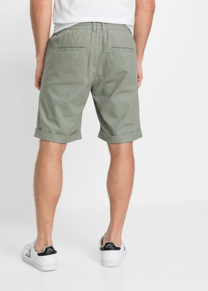 Schlupf-Bermuda aus Leinen Mix, Regular Fit