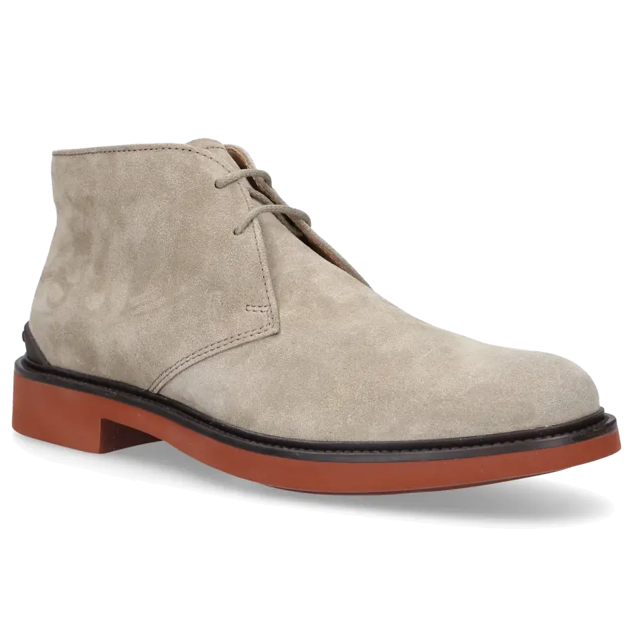 Tod's - Schnürboots POLACCO Veloursleder - beige