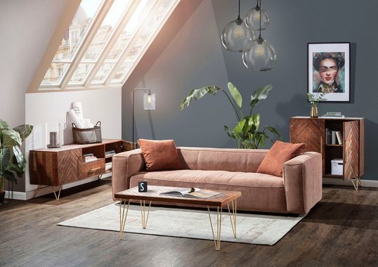 Gutmann Factory Couchtisch Herringbone, in Fischgrät Optik