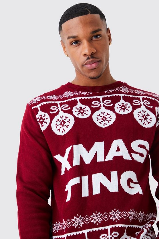 Weihnnachtspullover mit Xmas Ting Print