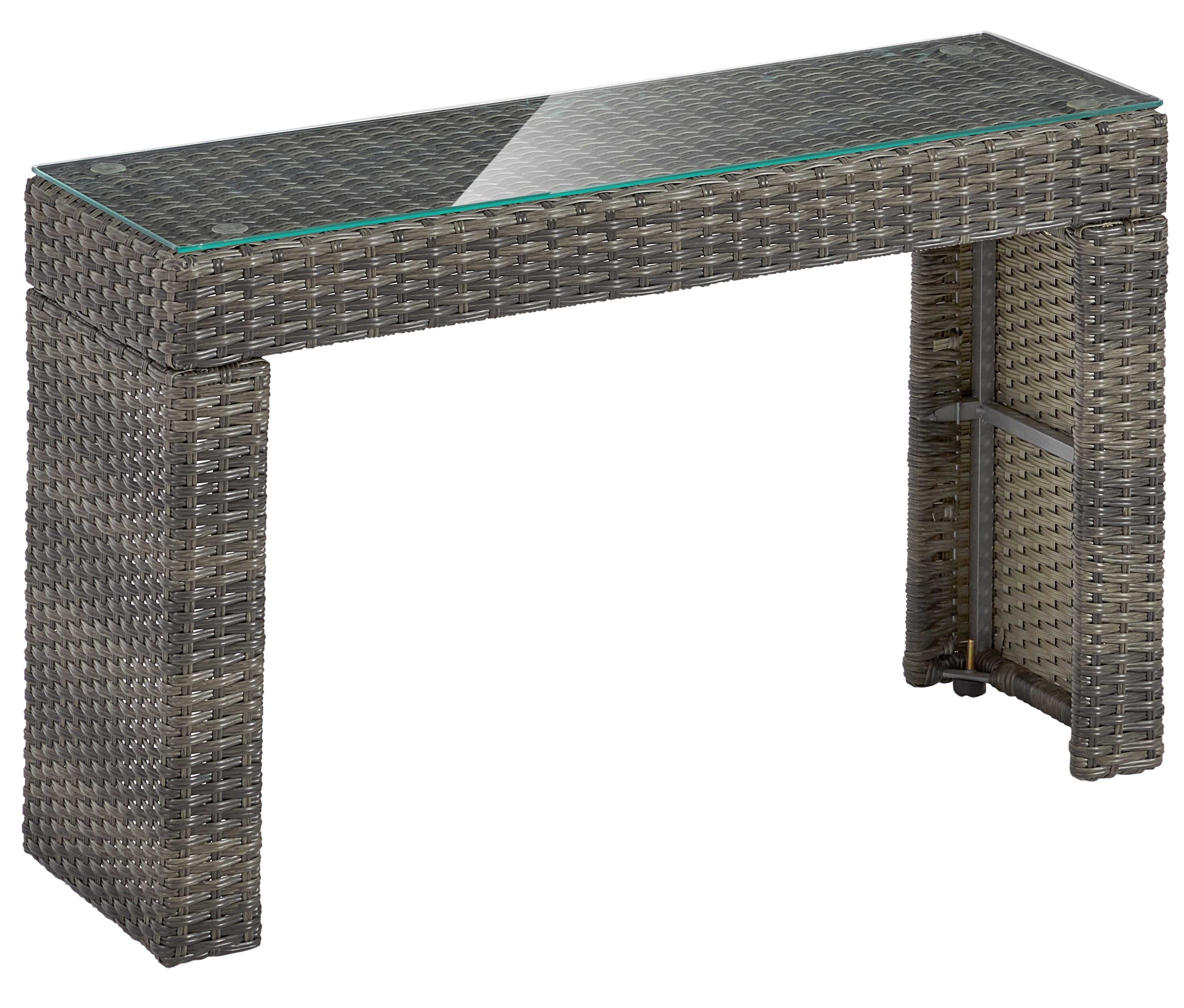 KONIFERA Gartenlounge-Set Parga, (Set, 4-tlg., 2x Sofa, 2x Tisch, Stahl, Polyrattan), verstellbares Kopfteil, inkl. Auflagen