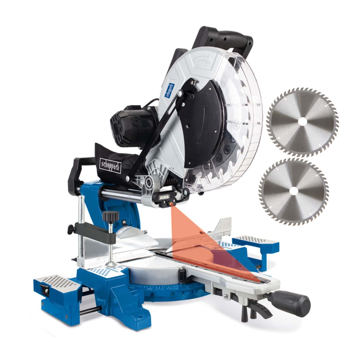 Serra de esquadria e corte transversal Scheppach 5901218901 HM140L 305 mm