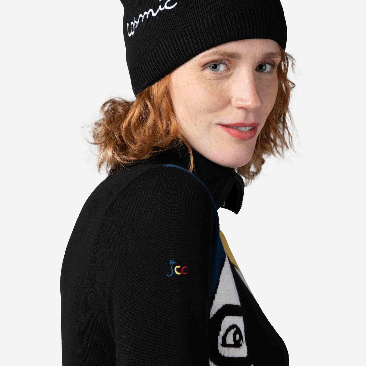 JCC Galina Damen-Strickoberteil mit durchgehendem Reißverschluss