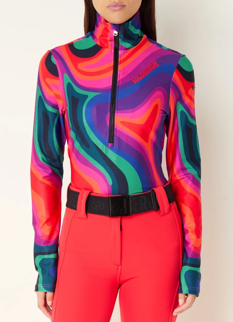 Goldbergh Illusion ski pully with logo and collar