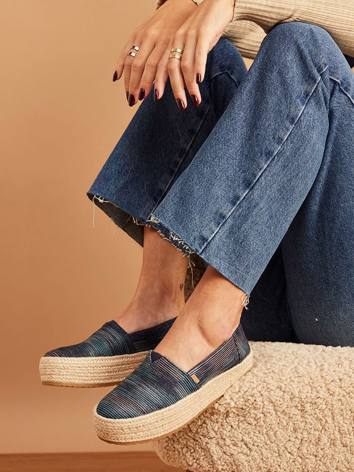 TOMS Espadrilles in Dunkelblau günstig kaufen