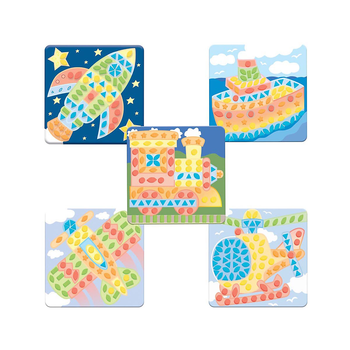 My First Sticky Mosaics Fahrzeuge
