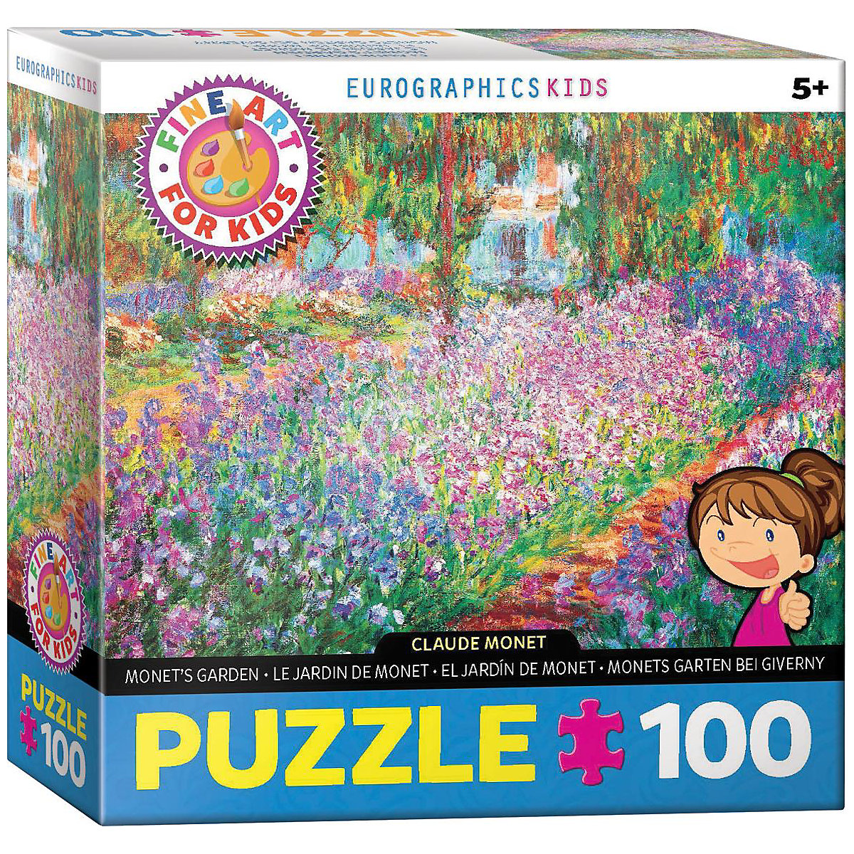 Puzzle Monets Garten, 100 Teile