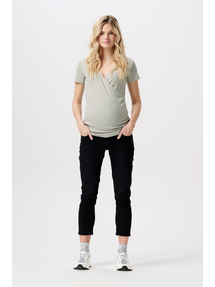 Noppies Slim Umstandsjeans Mila 7/8 in Black Dark Wash günstig kaufen