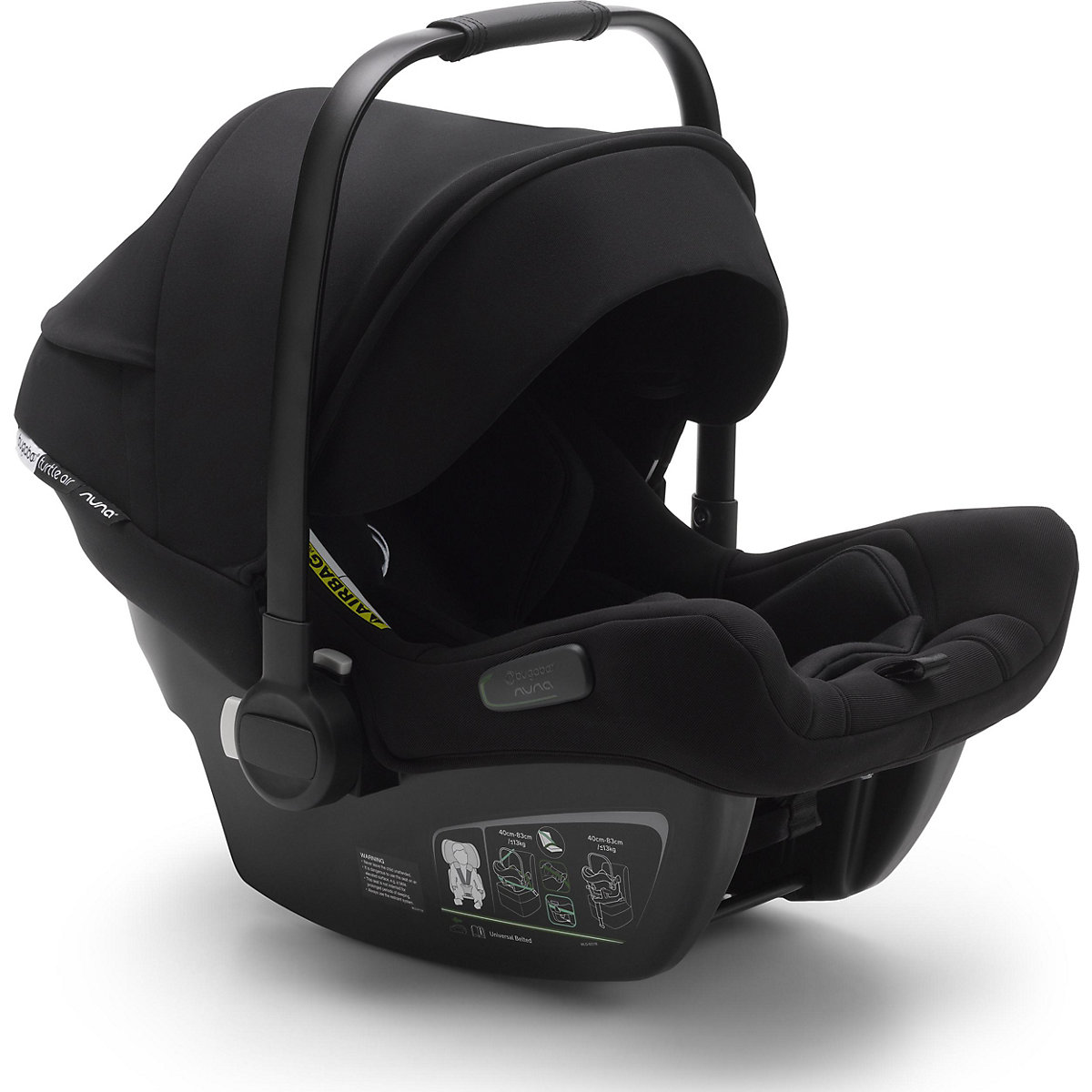 Babyschale Turtle Air by Nuna , schwarz