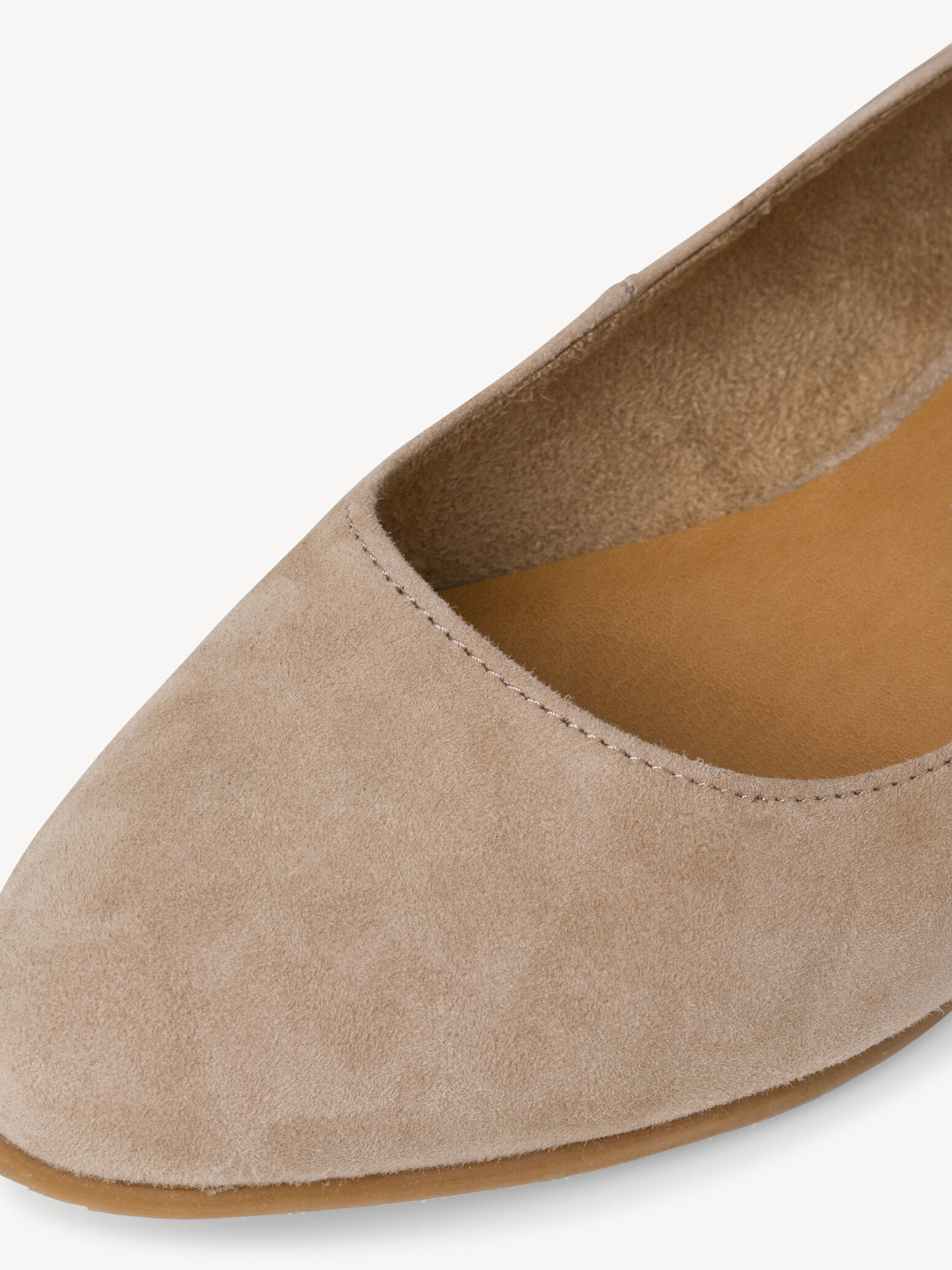 Ballerine en cuir - beige