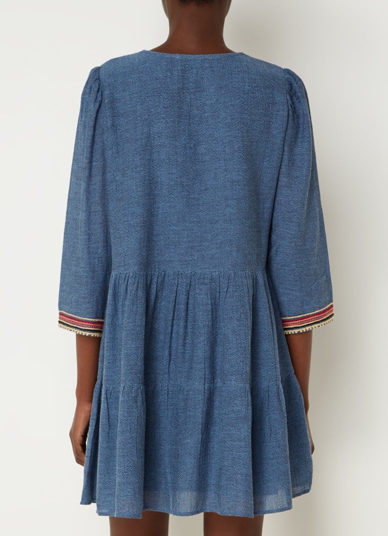 Rochie scurtă tunică Ba&sh Ciano cu broderie