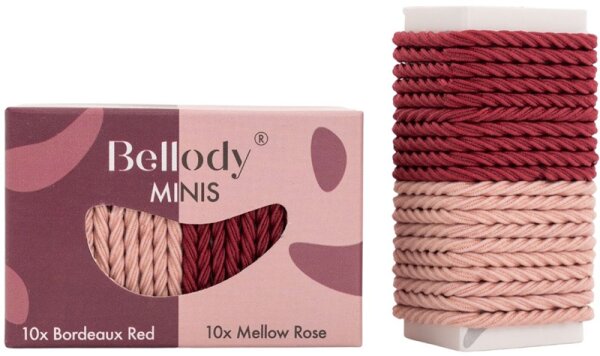 Bellody Mini Haargummis Rose & Rot - Mischpaket Haargummi