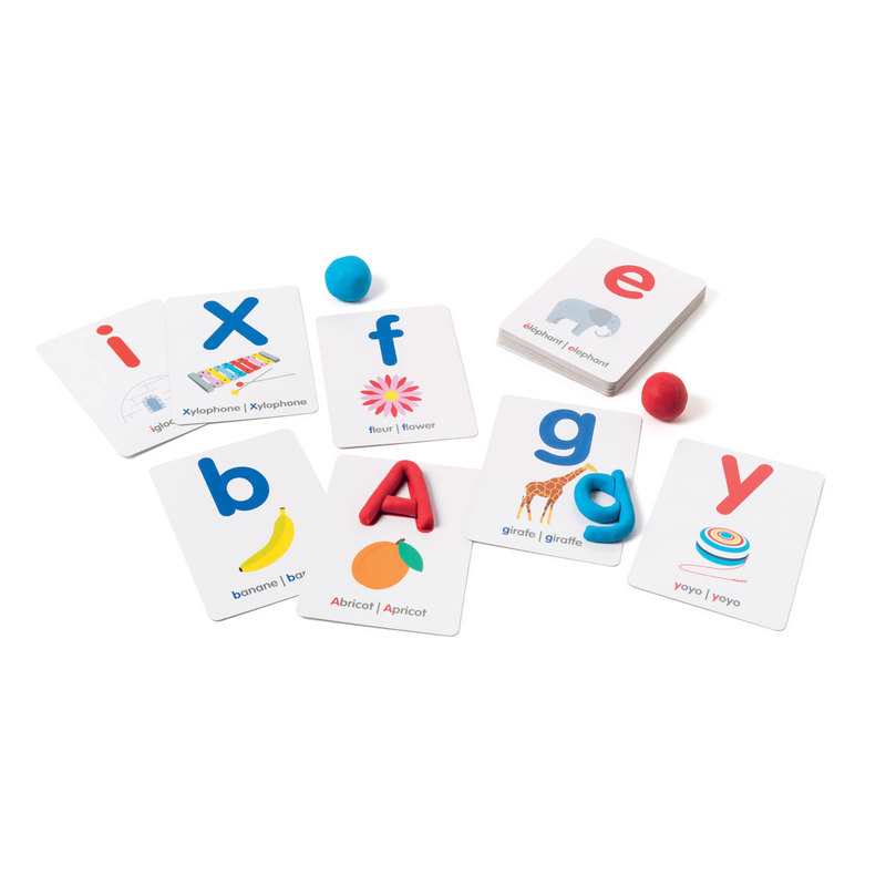 Coffret de lettres à modeler bilingue Oxybul