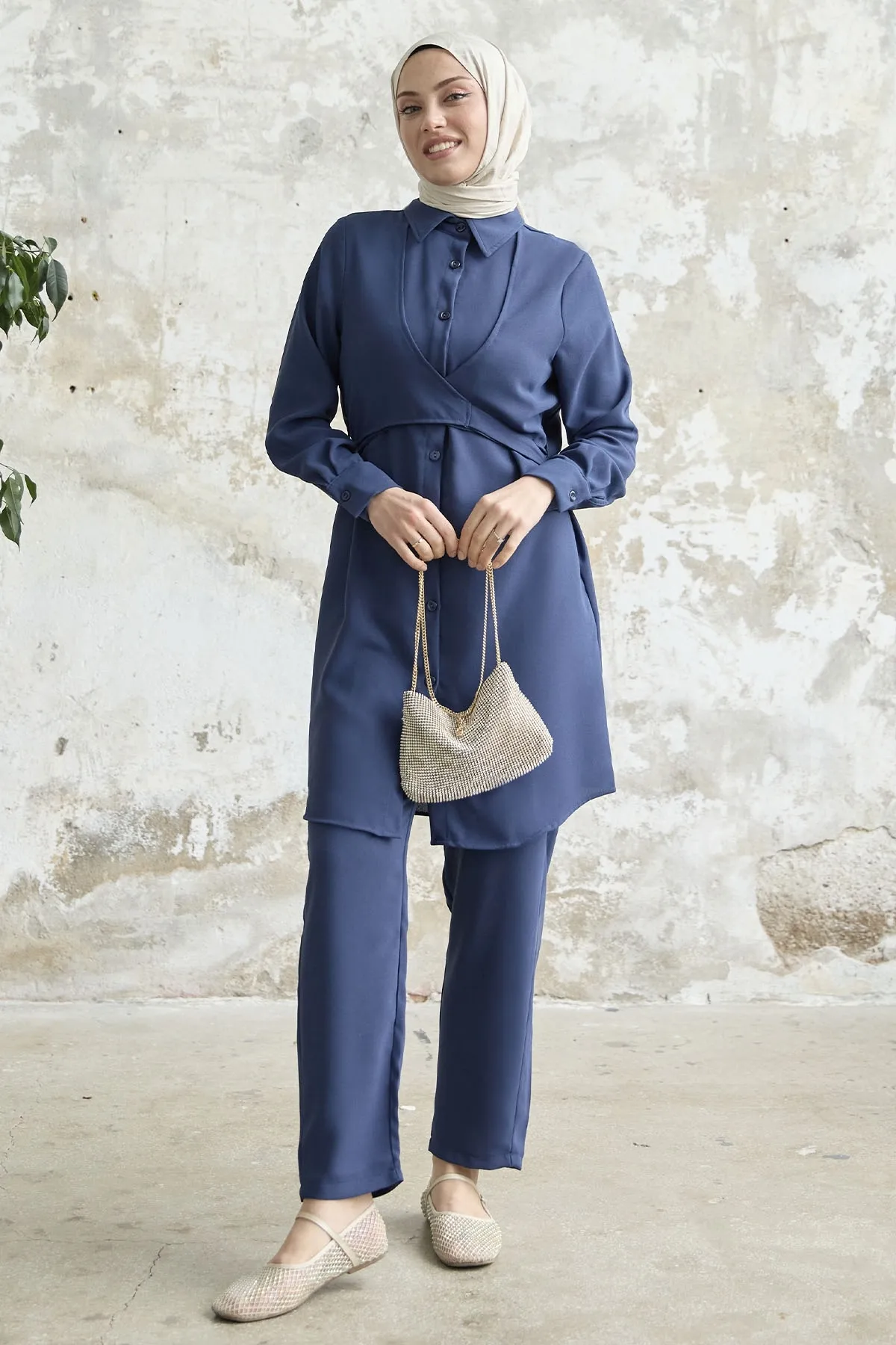 InStyle  Krawattenset vorne, 2er-Set - Marineblau