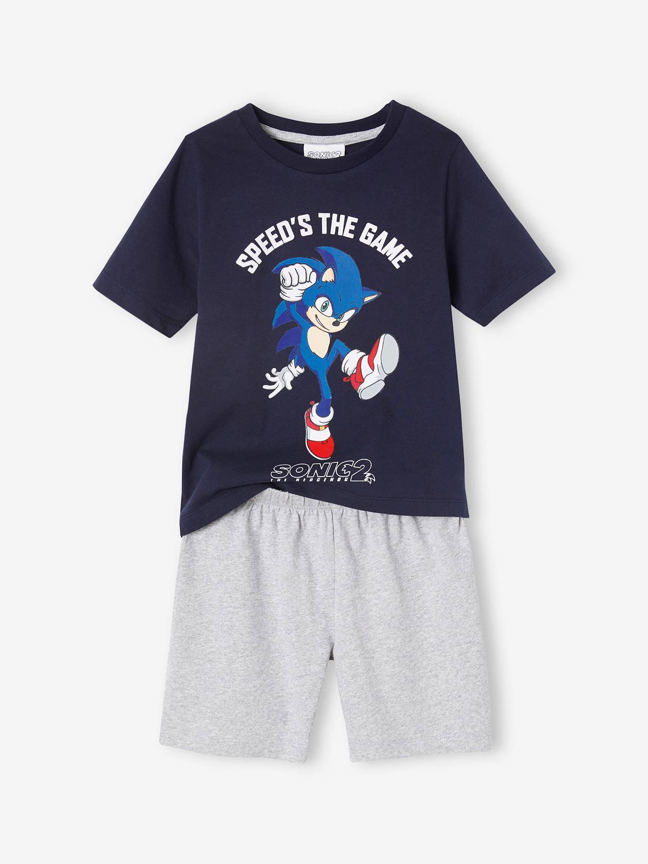 Sonic Kurzer Kinder Schlafanzug SONIC Oeko-Tex - marine