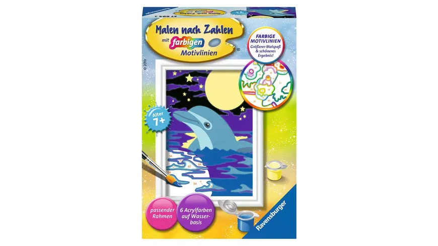 Ravensburger Beschäftigung - Malen nach Zahlen - Kleiner Delfin
