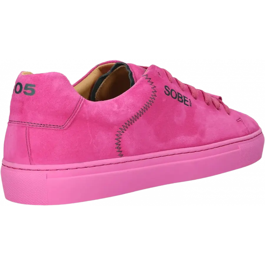 305 SOBE - Sneaker low + Snapback Cap 305 SOBE FAMILIA Veloursleder - pink