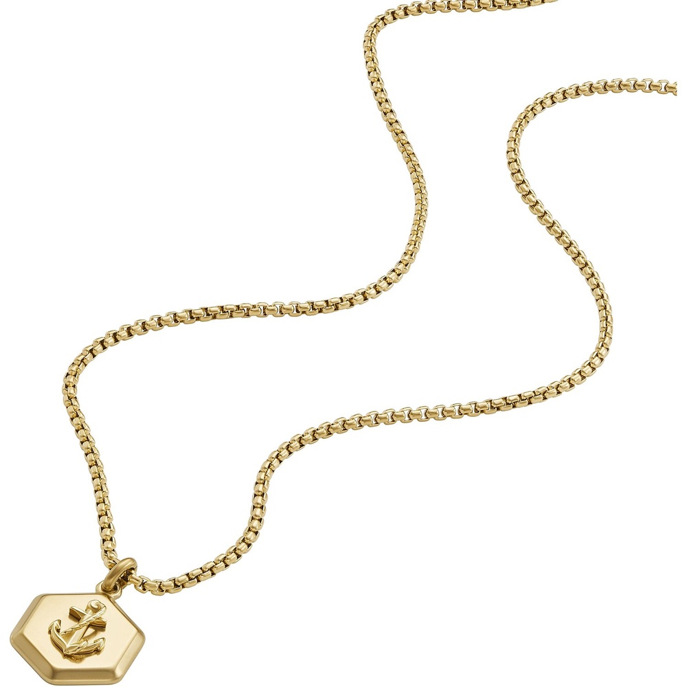 Fossil Chaînette Acier inoxydable collier