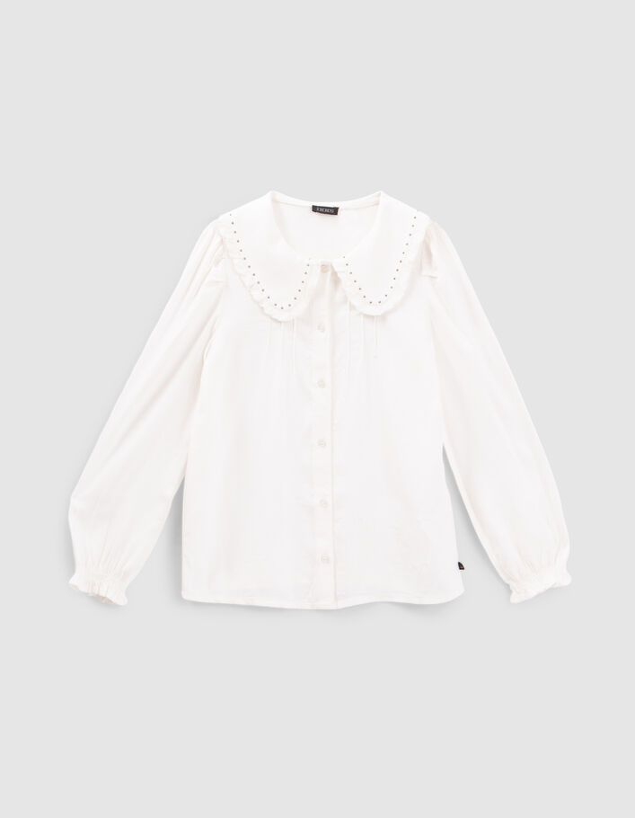 Chemise blanche LENZING™ ECOVERO™ col clouté fille