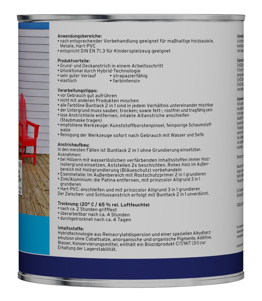 Plid Premium Buntlack Holzfarbe Türenlack Möbellack Silbergrau