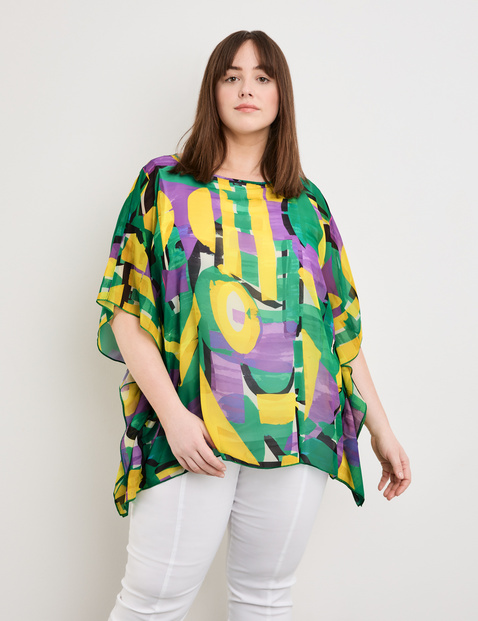Oversized-Bluse im Lagenlook