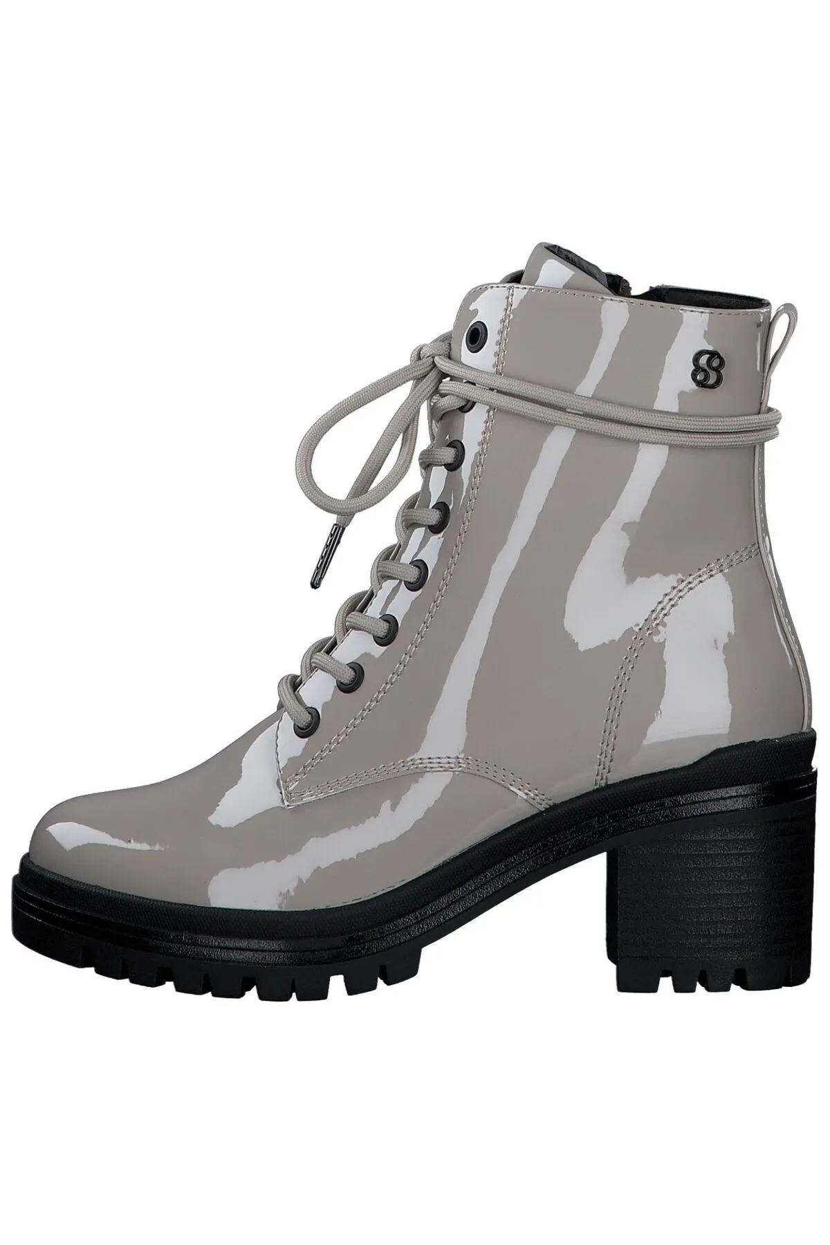 s.Oliver  Stiefelette - Beige - Blockabsatz