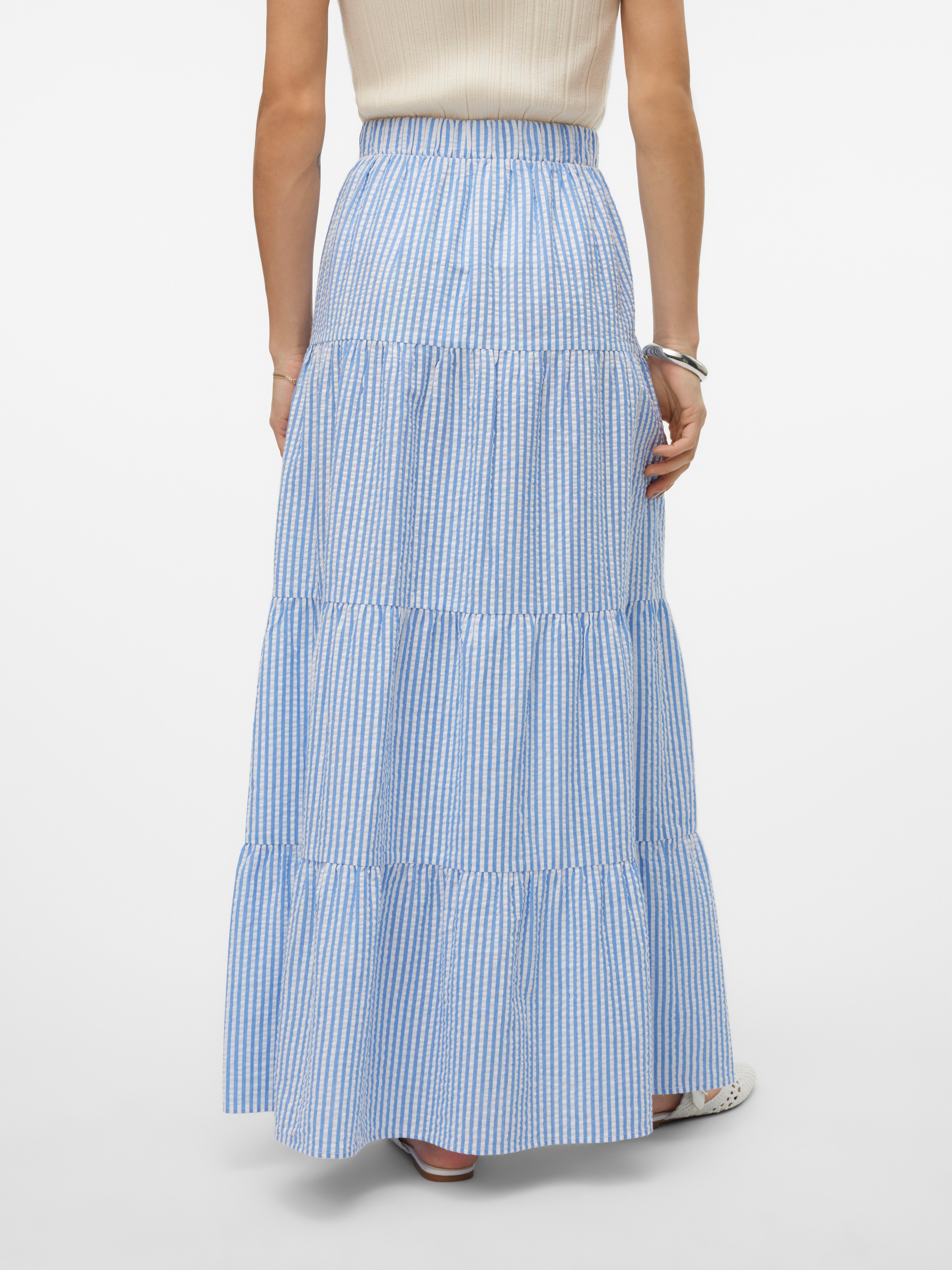 VMMOLLY Hohe Taille Langer Rock