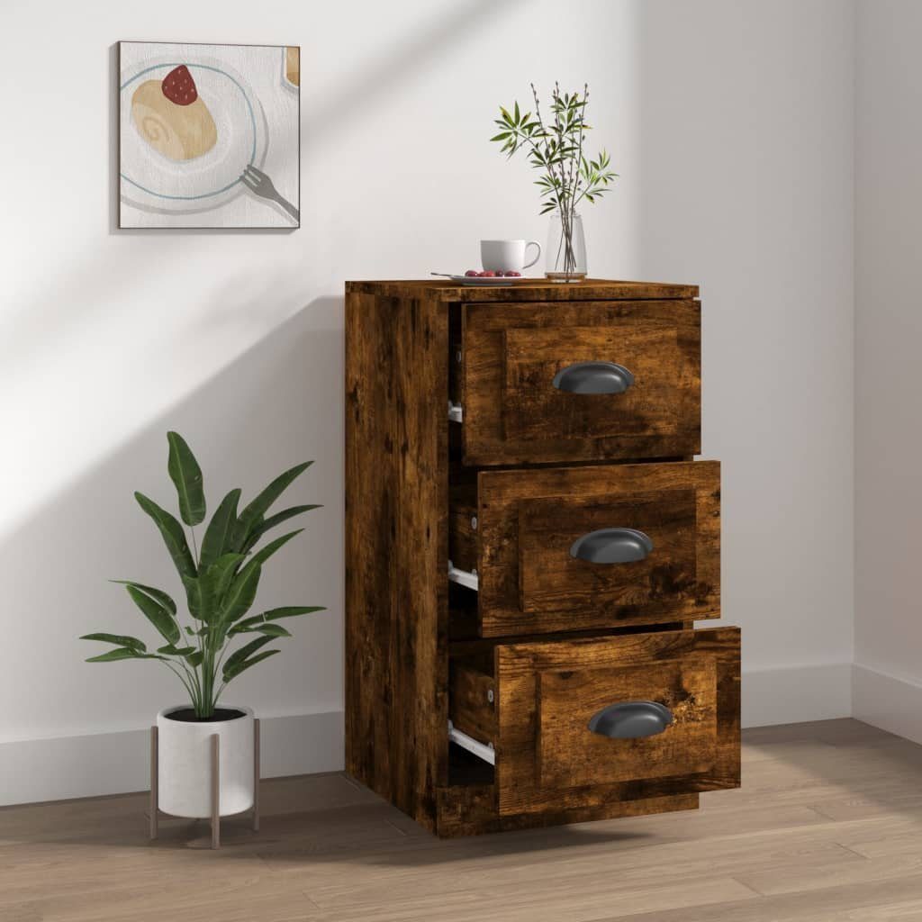 vidaXL Sideboard Sideboard Räuchereiche 36x35,5x67,5 cm Holzwerkstoff (1 St)