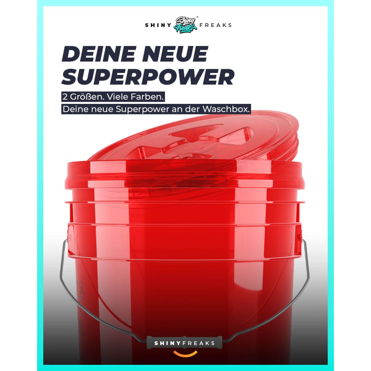 chemicalworkz Performance Buckets Wascheimer 5GAL Rot Transparent