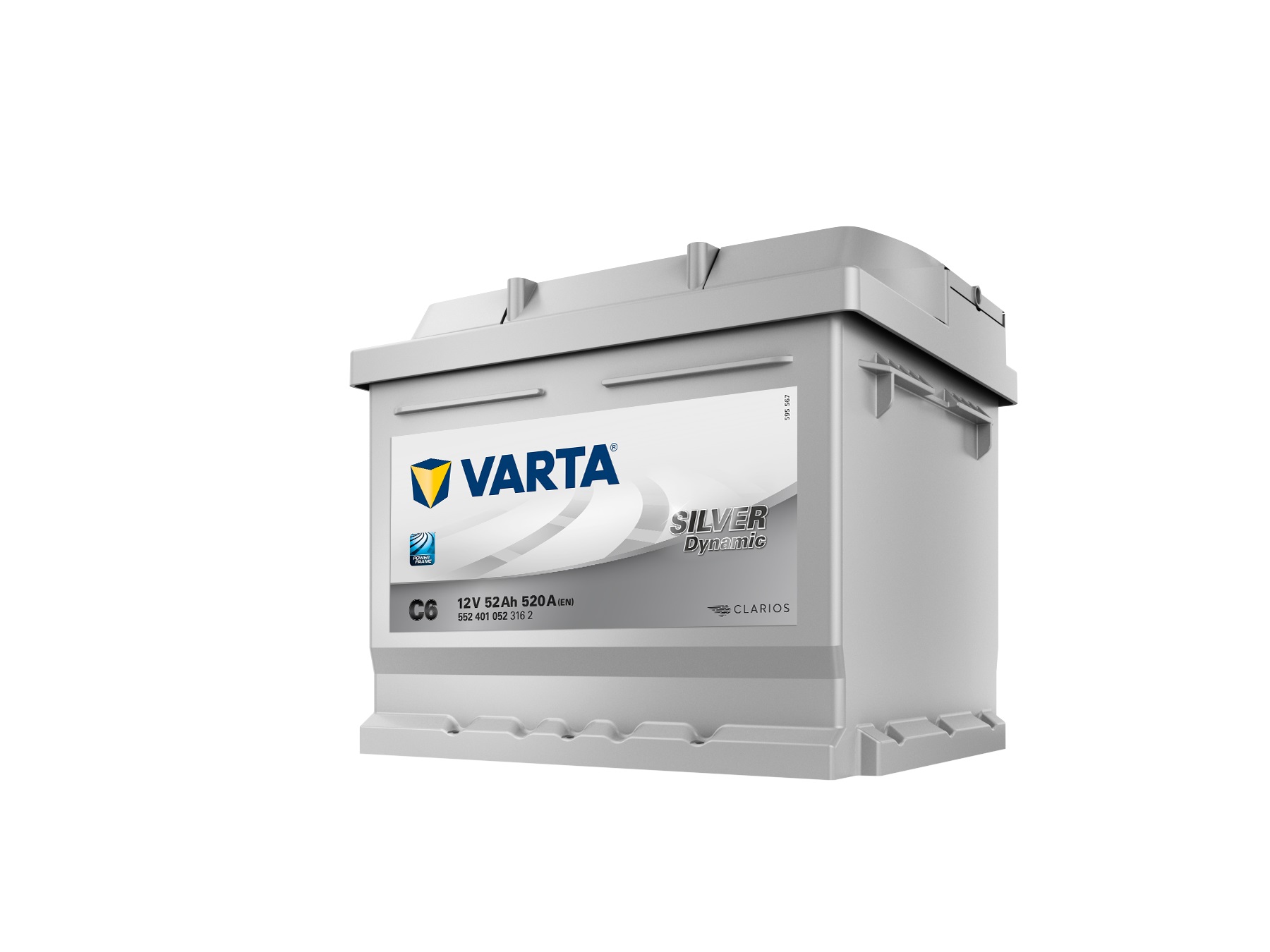 VARTA Silver Dynamic Autobatterie C6, 52 Ah, 520 A - ATU