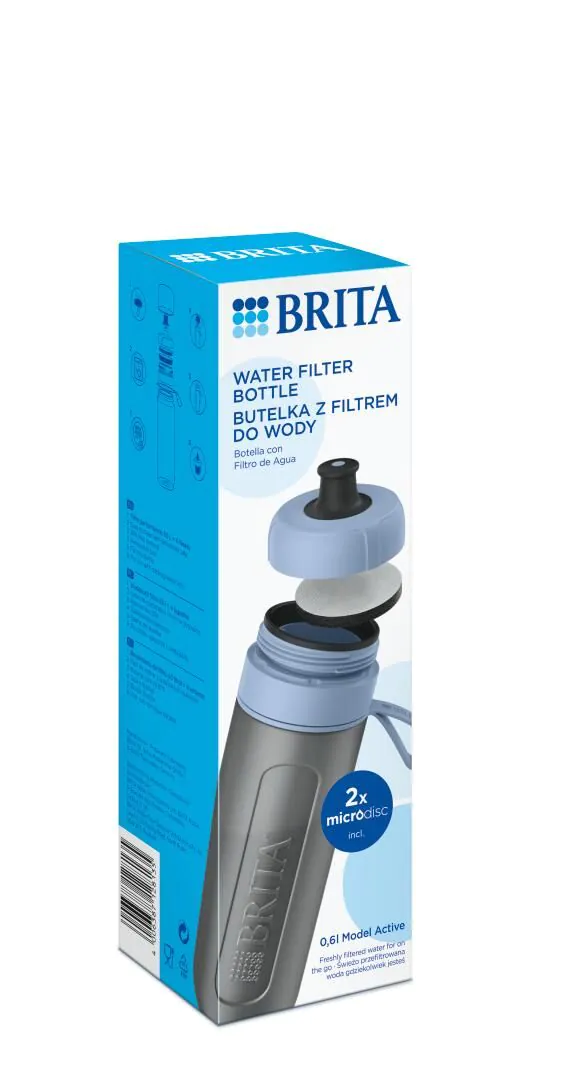 Brita Active Pastel Blue - Μπουκάλι με φίλτρο 1 τεμ.