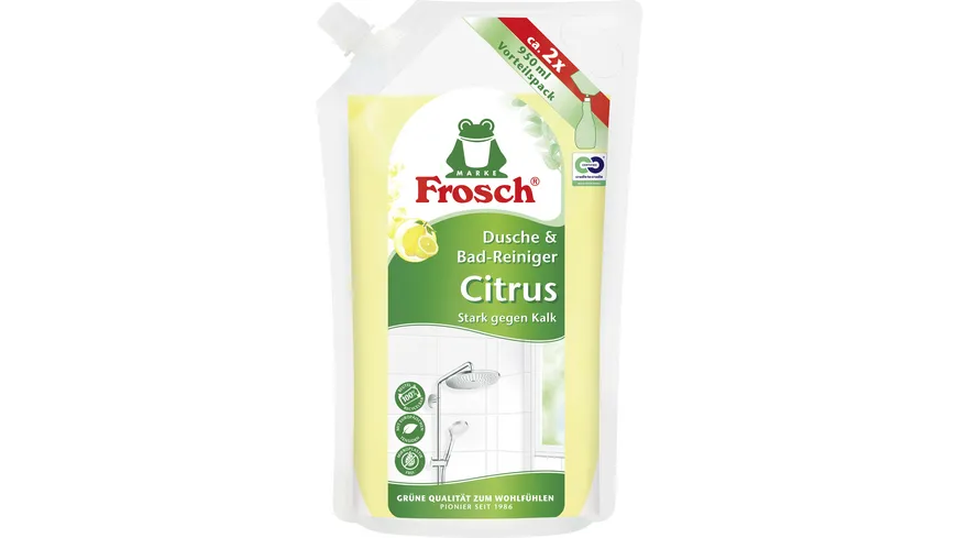 Frosch Citrus Dusche & Bad-Reiniger Nachfüllbeutel 950 ml