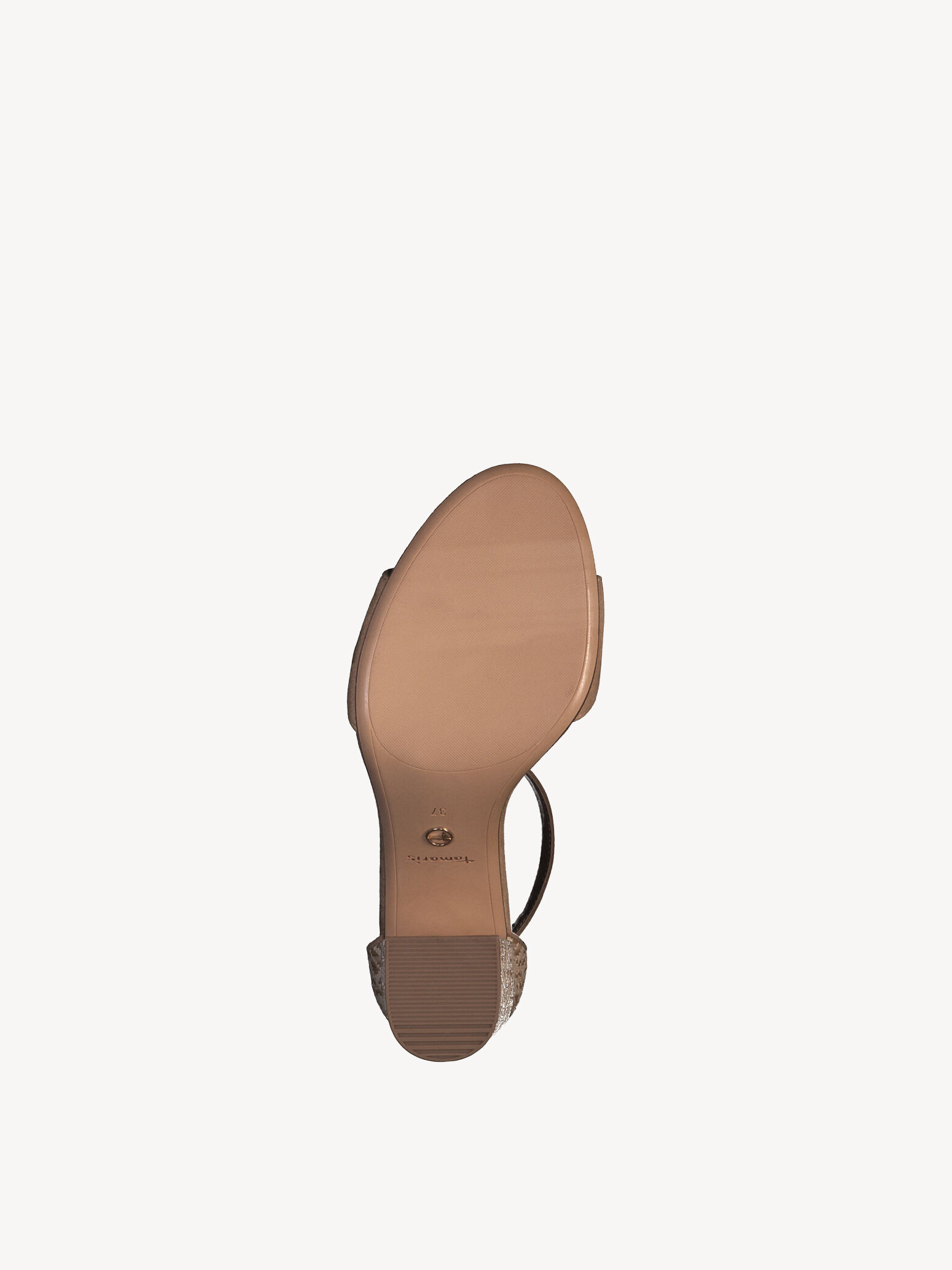 Sandale à talon - beige