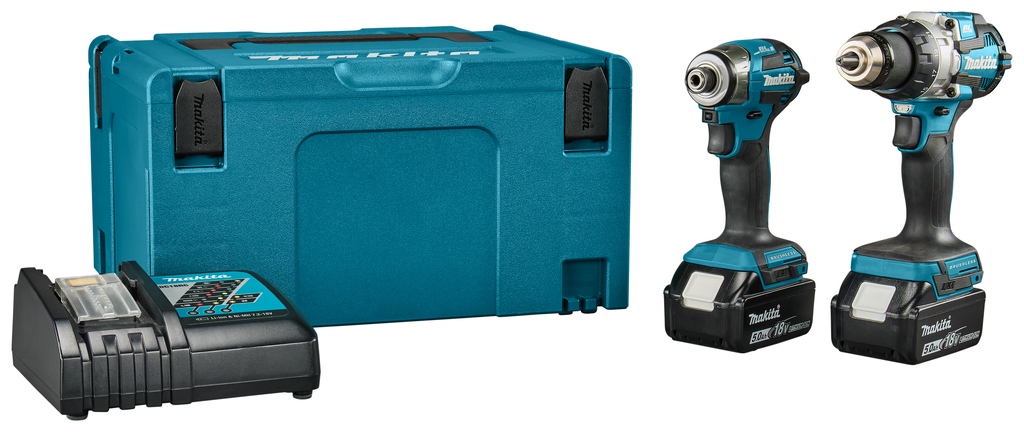 Makita DLX2528TJ Combiset - DHP489 Accuklopboor + DTD173 Accuslagschroevendraaier 18V 5.0Ah Li-Ion σε Mbox