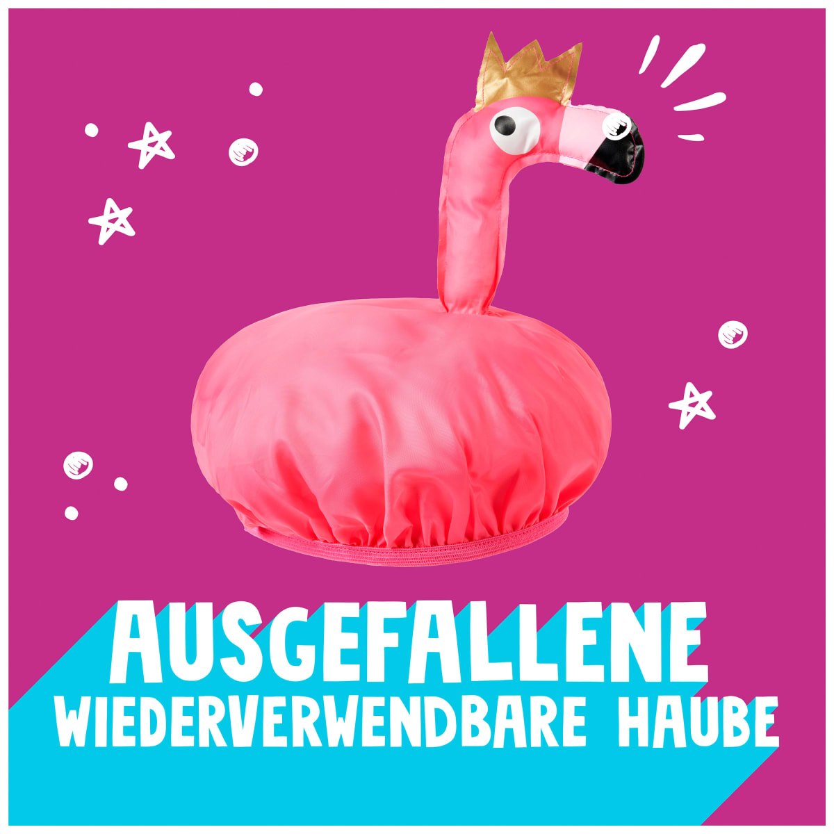 Haarmaske Flamingo, Hair mask + cap, 20 ml