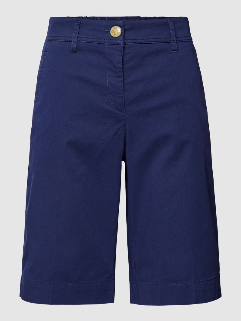 Bermudas mit Bügelfalten Modell 'VERA' in marineblau